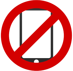 no cell phone icon